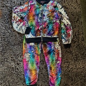 SPARKLE! Nickelodeon JoJo's Closet Sequin Jogger Set
